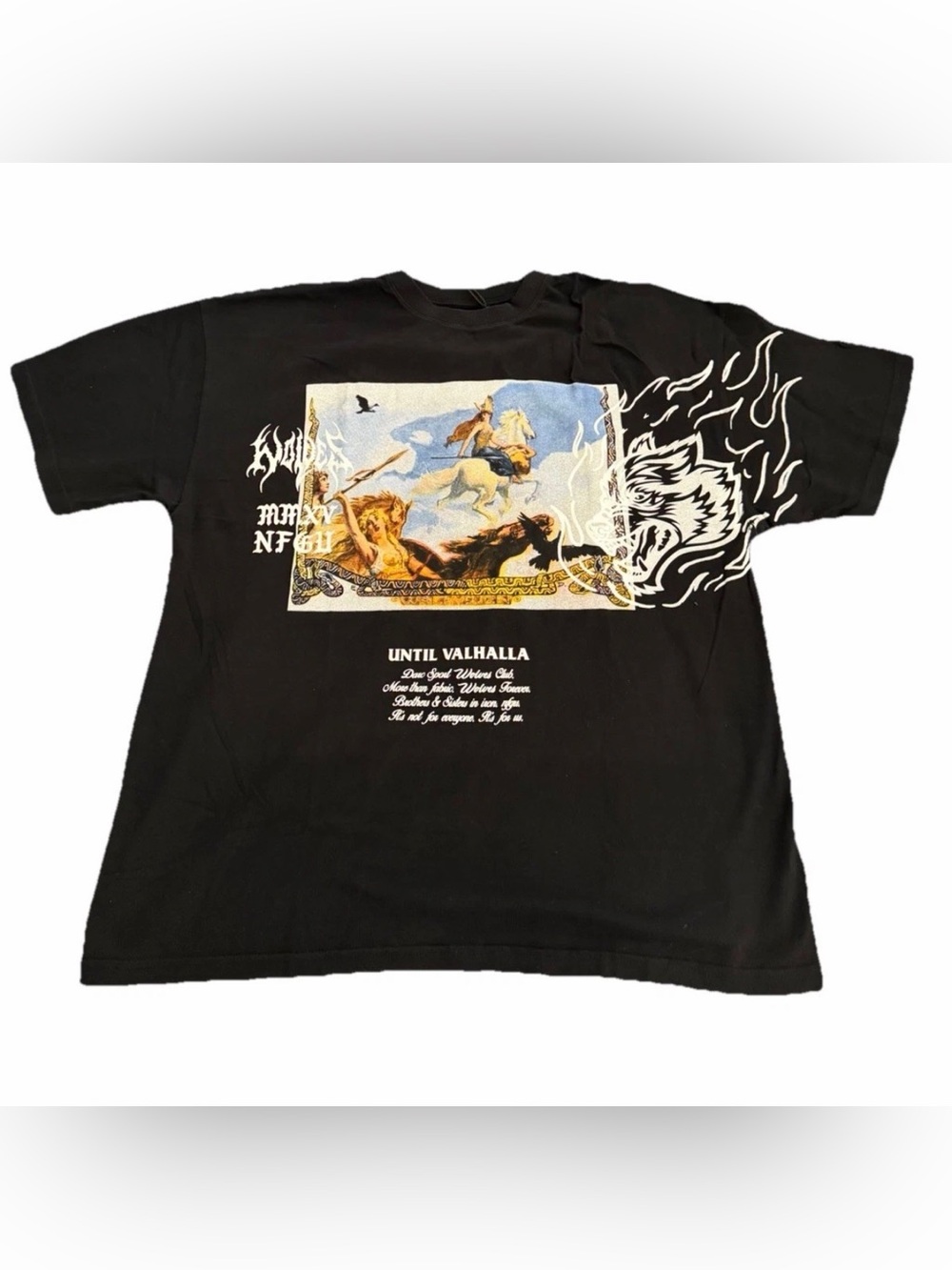 Darc Sport Mens Black Tee Until Our End Valhalla-Premium Large NWT (55 Of 1000)